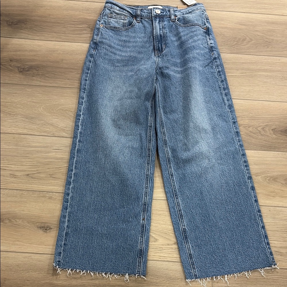 PacSun Blue Flare Wide-Leg Jeans